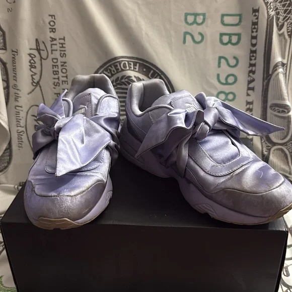 Puma x Fenty by Rihanna Bow Creeper Lace Up Sneakers. Size 8 - Picture 3 of 7